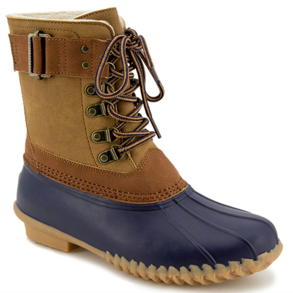 JBU by Jambu Tan & Navy Windsor Waterproof Mid Calf Boot